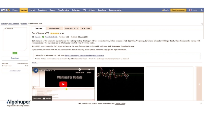 دانلود ربات رایگان از MQL5