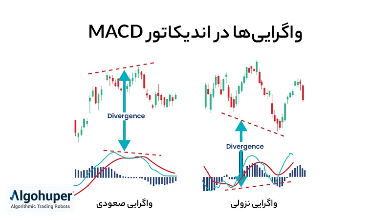سیگنال واگرایی‌ها در اندیکاتور MACD