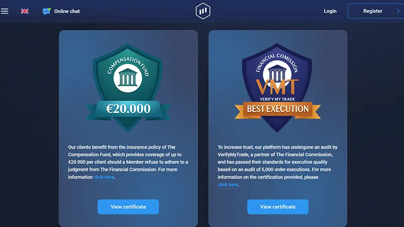 رگوله‌های Expert Option