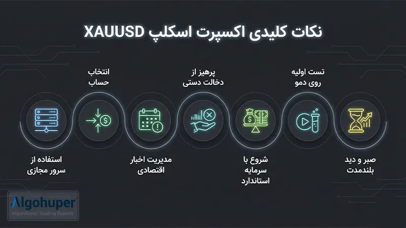 نکات کلیدی اکسپرت اسکلپ طلا