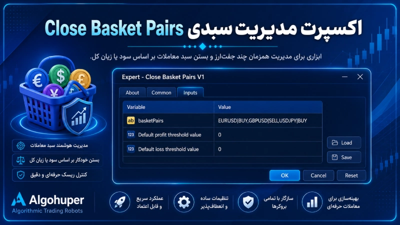 اکسپرت مدیریت سبدی Close Basket Pairs
