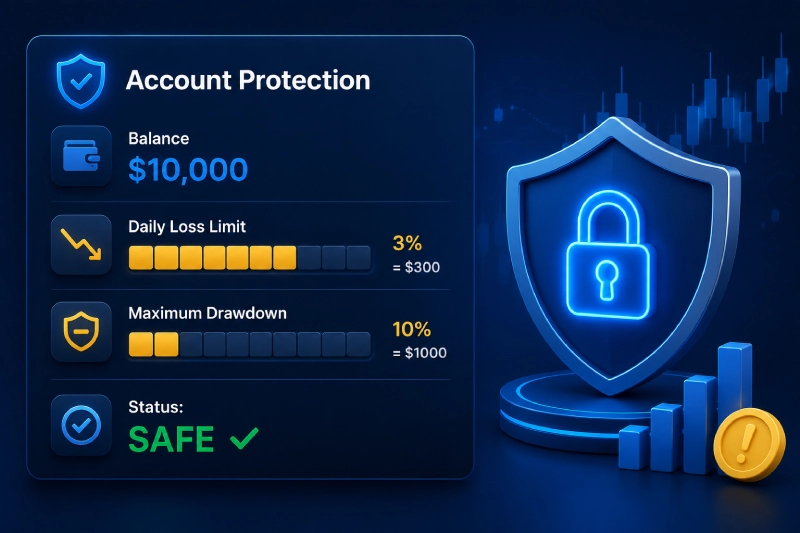 تنظیم Daily Loss و Maximum Drawdown